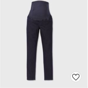 NWT Isabel Maternity Dark Wash Jeggings jeans crossover panel 16/33R 29”